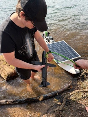 Robotic boat launch test